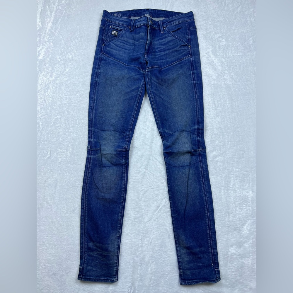 G-Star Raw Skinny Jeans in Dark Blue Wash